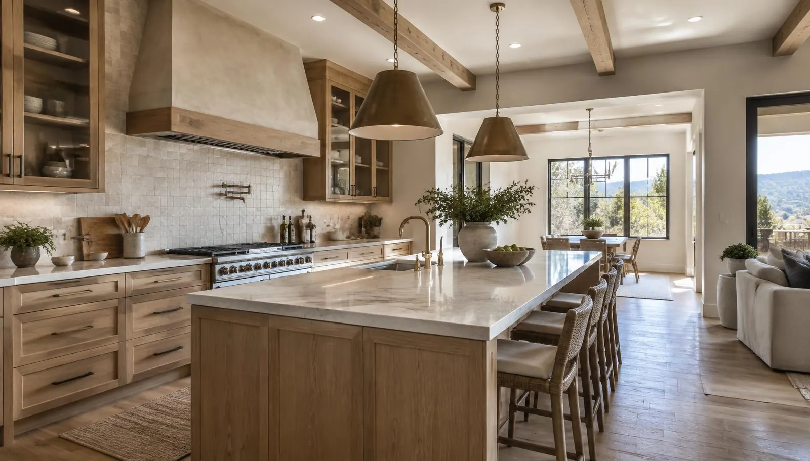 Finished modern kitchen remodel in a San Antonio home